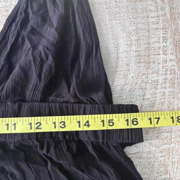 Womens Shade & Shore Plunge Swim Maxi Beach Cover Up Dress Black Size XL - Picture 8 of 8